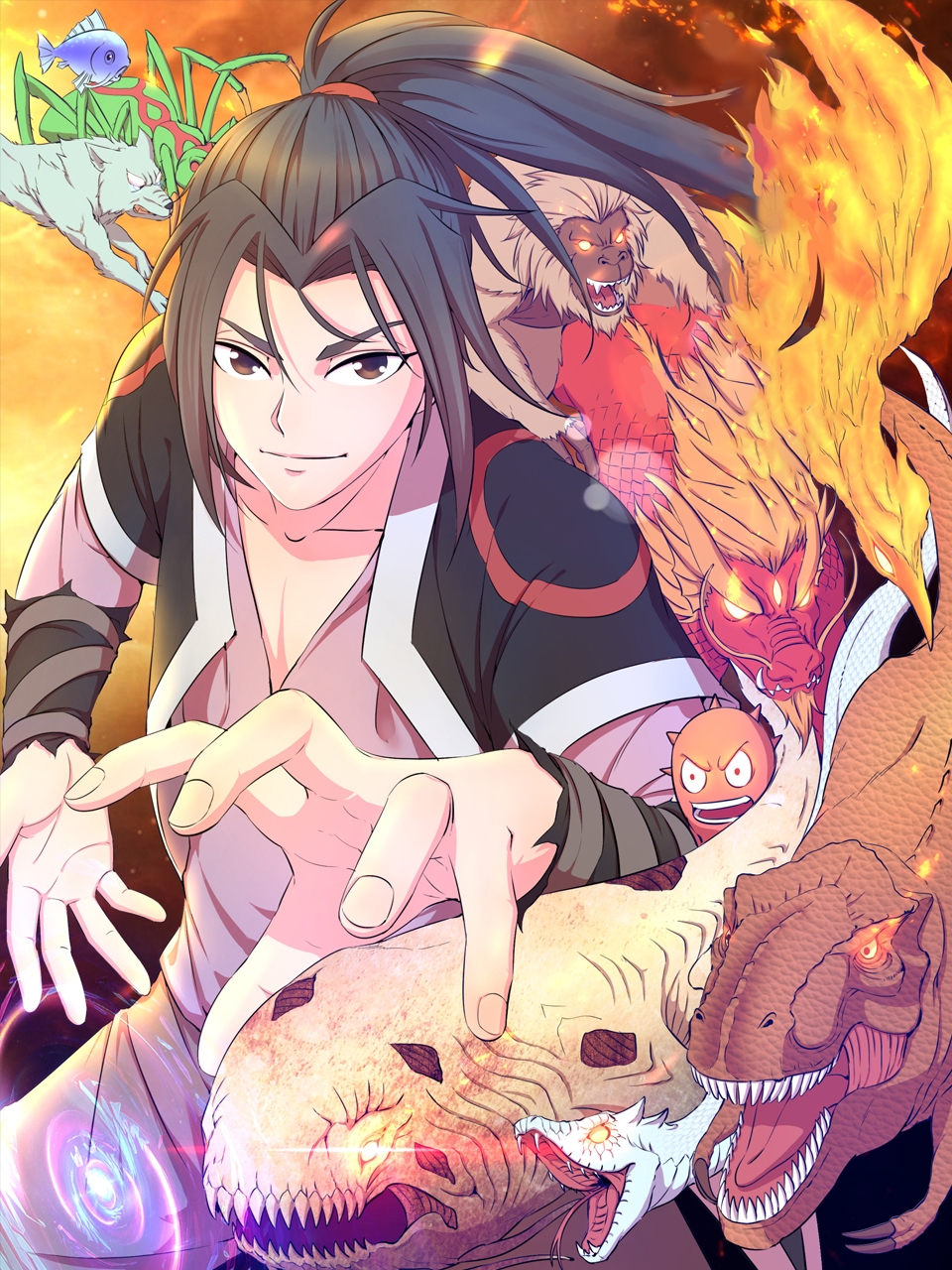 鲲吞天下动态漫画画封面图