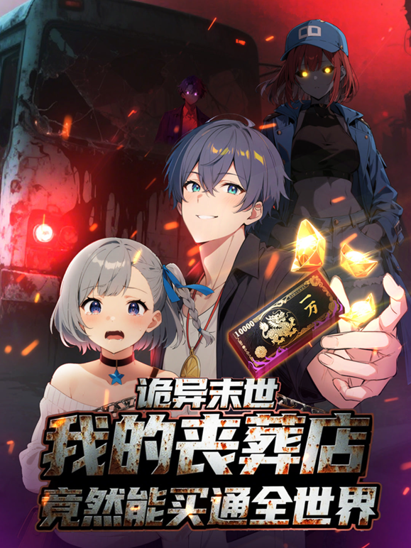 诡异末世我的丧葬店竟然能买通全世界动态漫画封面图