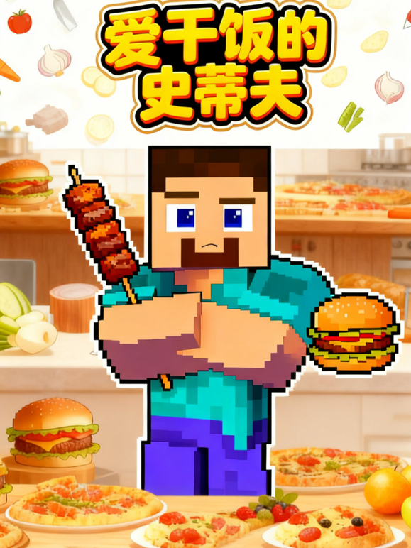 爱干饭的史蒂夫封面图