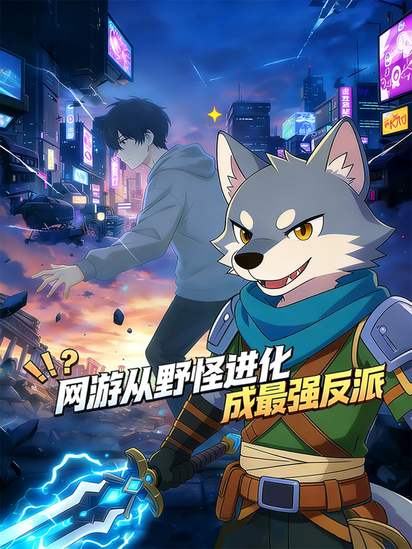 网游从野怪进化成最强反派动态漫封面图